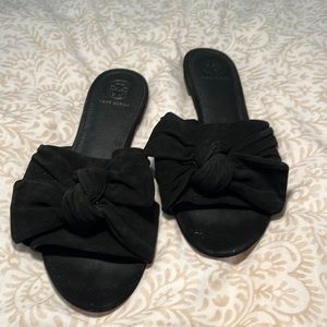 Black Suede Tory Burch sandals